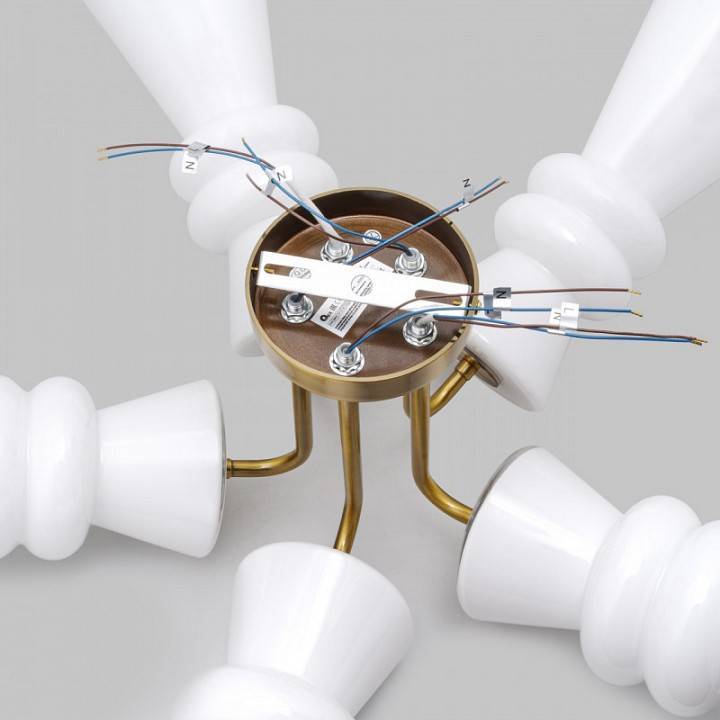 Люстра на штанге Imex Bloom 5 ламп MD.9345-5-S-BR