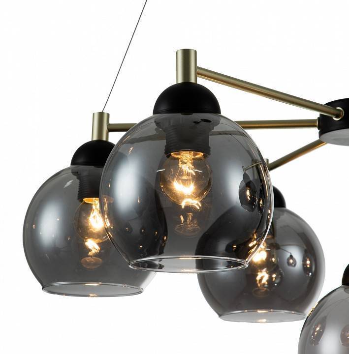 Подвесная люстра Indigo Grappoli 11029/7P Black