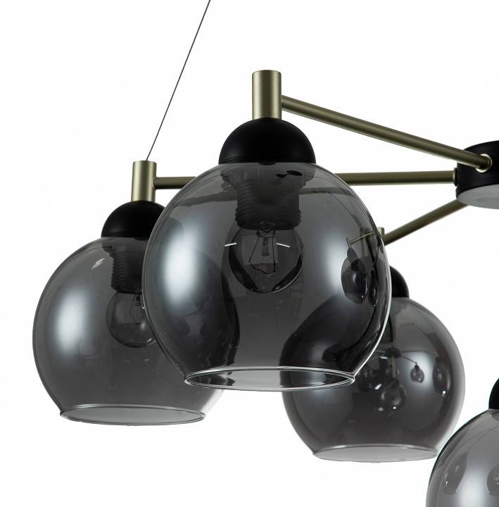 Подвесная люстра Indigo Grappoli 11029/7P Black