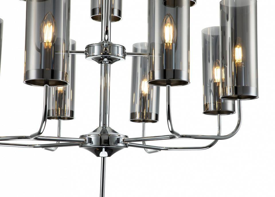 Люстра на штанге Indigo Balletto 13014/12R Chrome