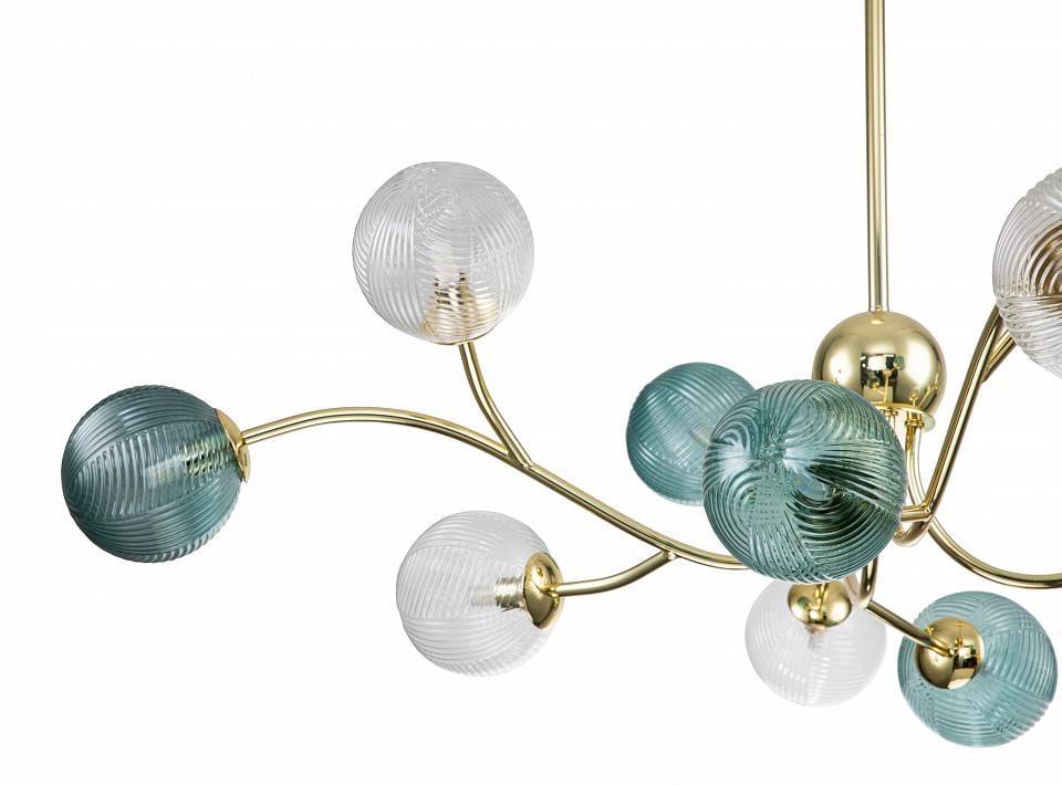 Люстра на штанге Indigo Selva 11032/12R Gold