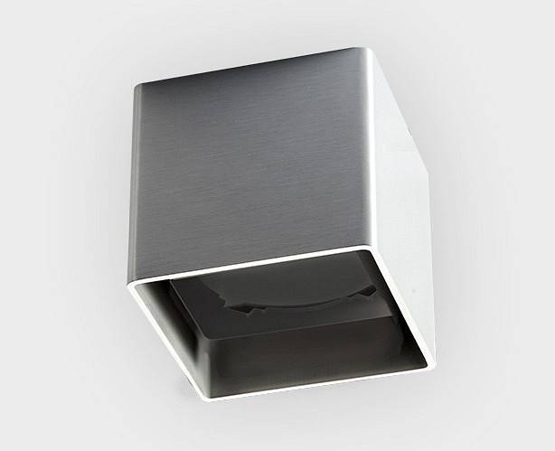 Накладной светильник Italline FASHION FX1 alu + FXR black FASHION FX1 alu + FASHION FXR black