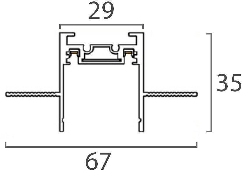 Трек встраиваемый Italline KREATOR IT09-9021 black tube