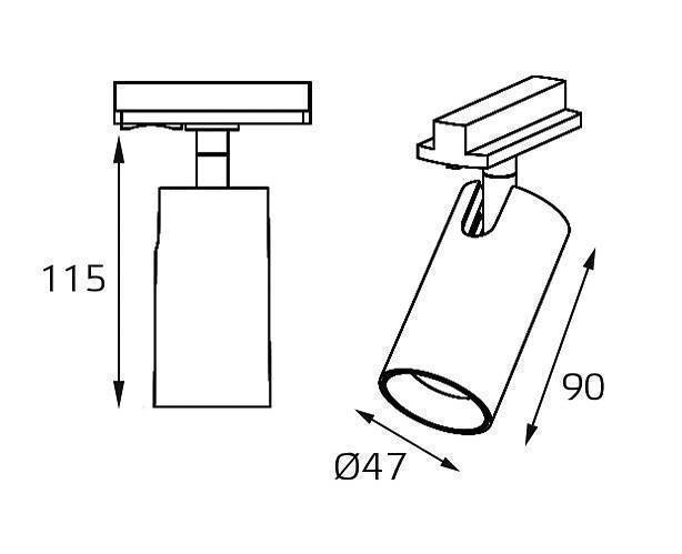 Светильник на штанге Italline TR 3006 черный TR 3006 black