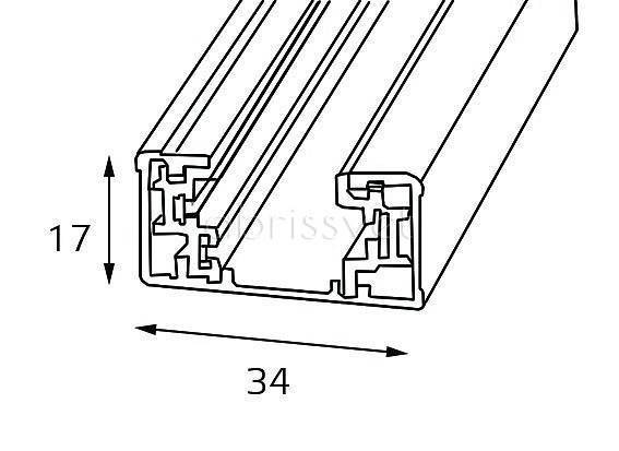 Трек накладной Italline WSO WSO 16 white