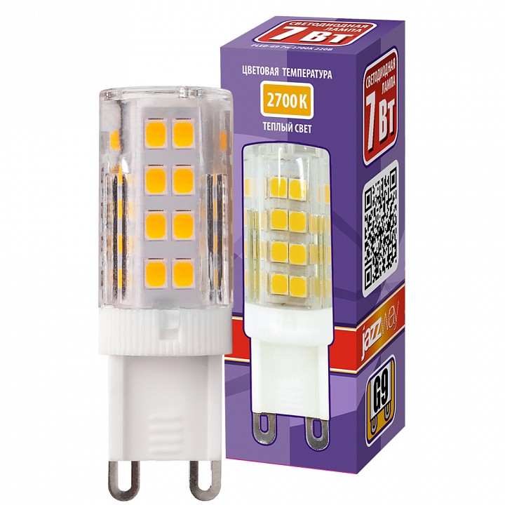 Лампа светодиодная Jazzway  PLED-G9 7W 2700K