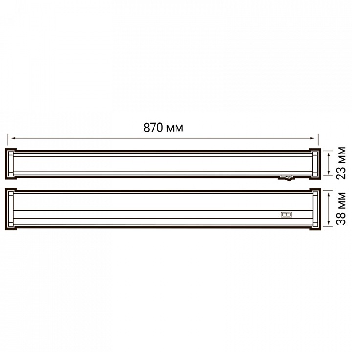 Накладной светильник Jazzway  PLED-T5i PL 900 10W FR 4000K
