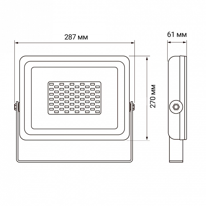 Настенно-потолочный прожектор Jazzway  PFL-SC-100W 6500K IP65