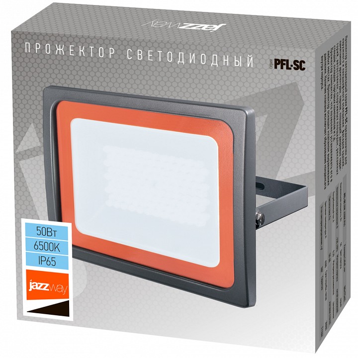 Настенно-потолочный прожектор Jazzway  PFL-SC-50W 6500K IP65