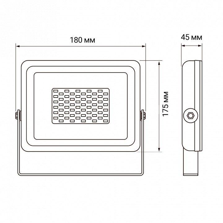Настенно-потолочный прожектор Jazzway  PFL-SC-50W 6500K IP65
