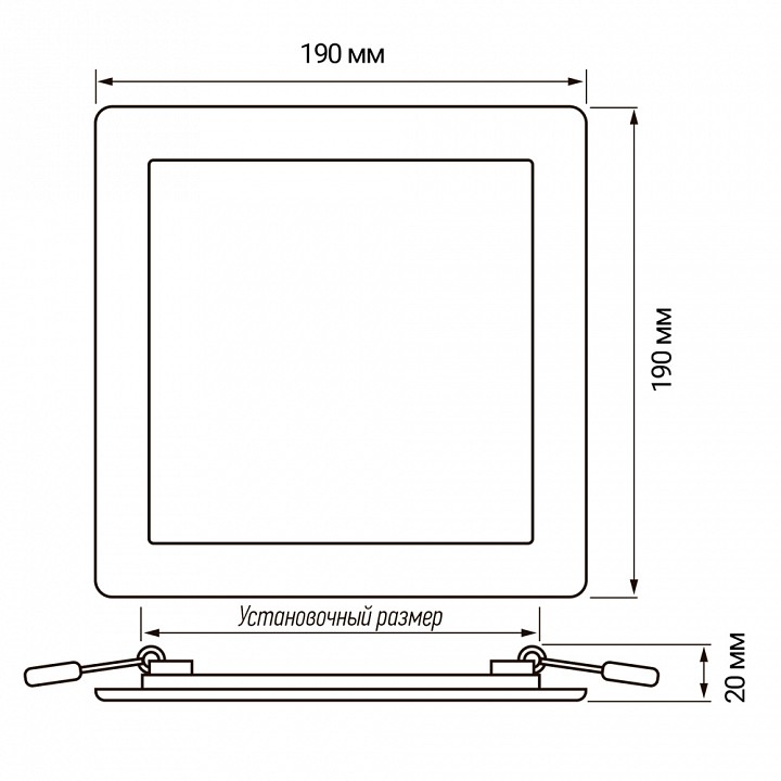 Встраиваемый светильник Jazzway  PPL-S 15W 6500K IP40 WH