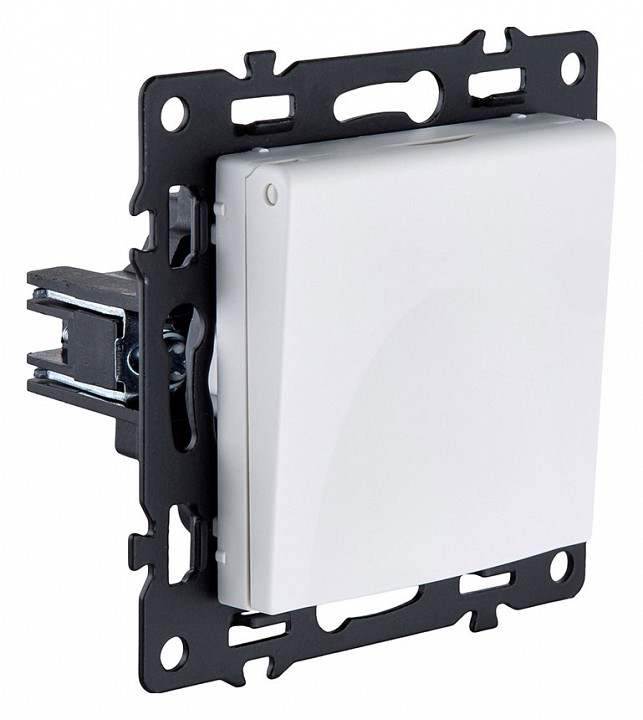 Розетка с заземлением с крышкой, без рамки Kollinger Asthetik AS-015WH