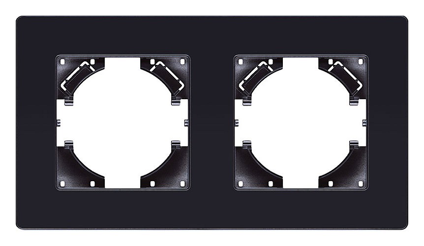 Рамка на 2 поста Kollinger Eleganz Acryl EA2BK