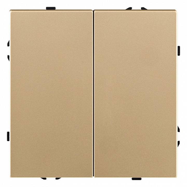 Выключатель двухклавишный без рамки Kollinger Eclipse EC-004GD