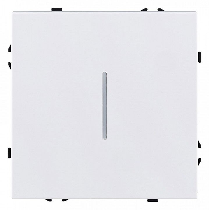 Выключатель проходной одноклавишный с подсветкой без рамки Kollinger Eclipse EC-008WH