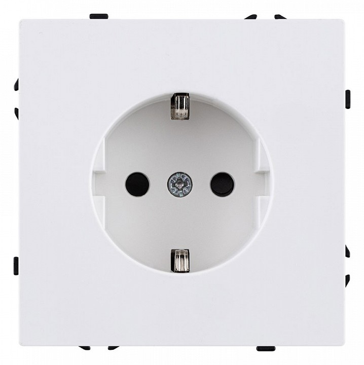 Розетка с заземлением, без рамки Kollinger Eclipse EC-014WH