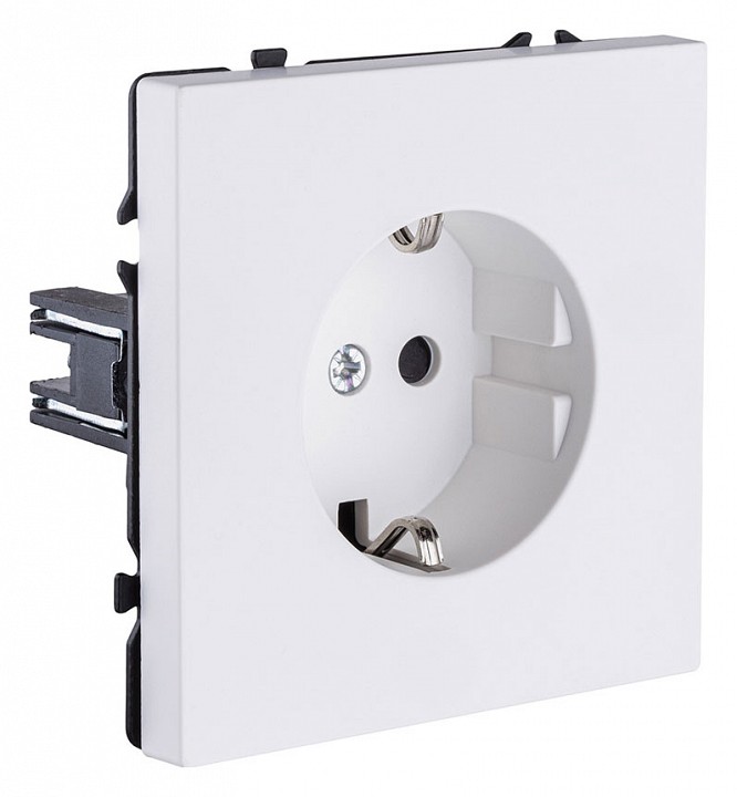 Розетка с заземлением, без рамки Kollinger Eclipse EC-014WH