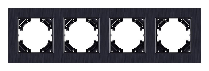 Рамка на 4 поста Kollinger Eleganz Plex EP4BK