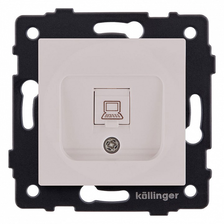 Розетка Ethernet RJ-45 без рамки Kollinger  REA-018CM