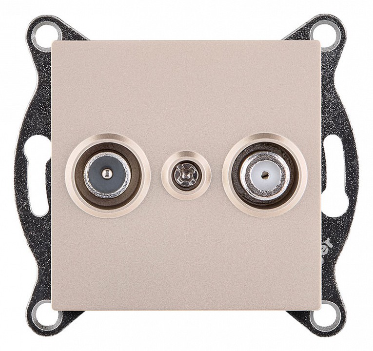 ТВ-розетка и SAT-розетка оконечная без рамки Kollinger  REA-035GD