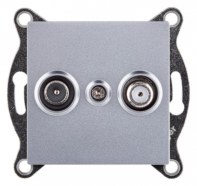 ТВ-розетка и SAT-розетка оконечная без рамки Kollinger  REA-035GY