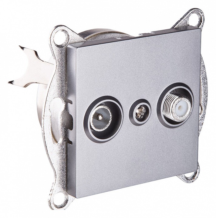 ТВ-розетка и SAT-розетка оконечная без рамки Kollinger  REA-035GY