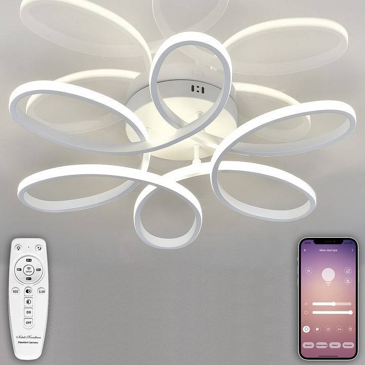 Потолочная люстра Natali Kovaltseva Cobra LED Lamps 81121/6C