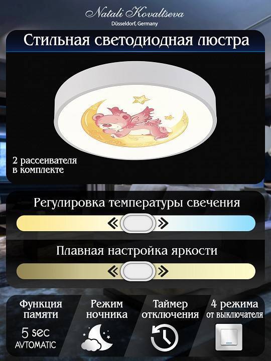 Накладной светильник Natali Kovaltseva Kids INNOVATION STYLE 83122