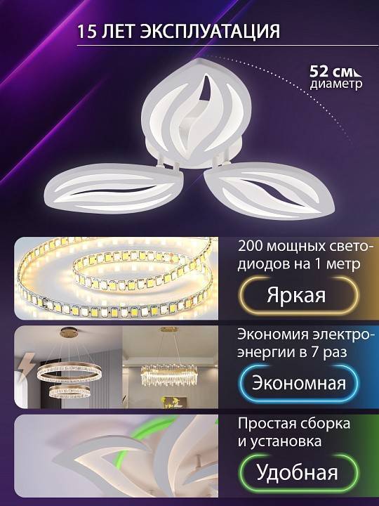 Потолочная люстра Natali Kovaltseva SM LED LAMPS 81456