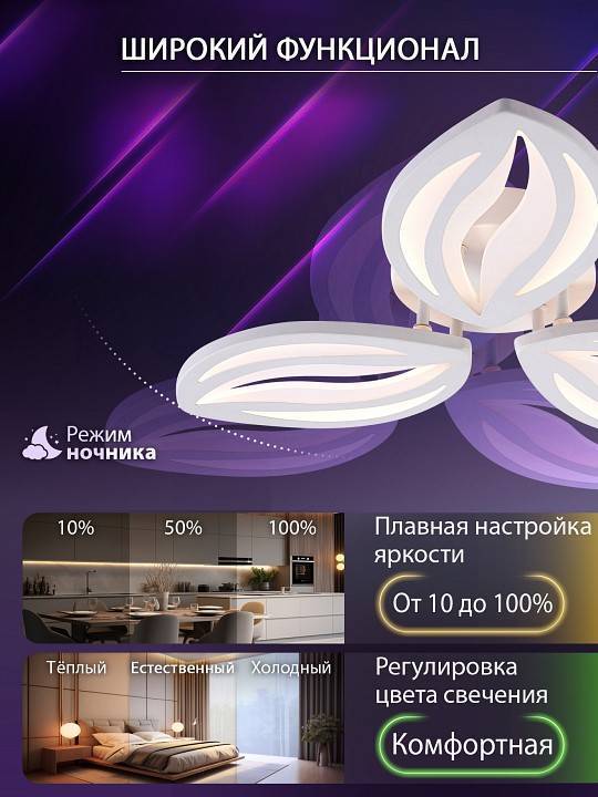 Потолочная люстра Natali Kovaltseva SM LED LAMPS 81456