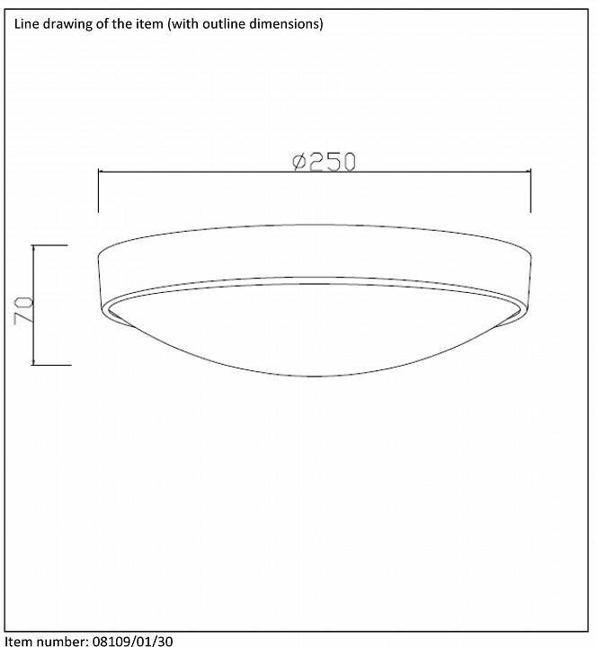 Накладной светильник Lucide Lex 08109/01/30