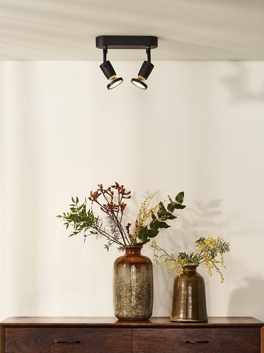 Спот Lucide Jaster-Led 2xGU10 черный 11903/10/30