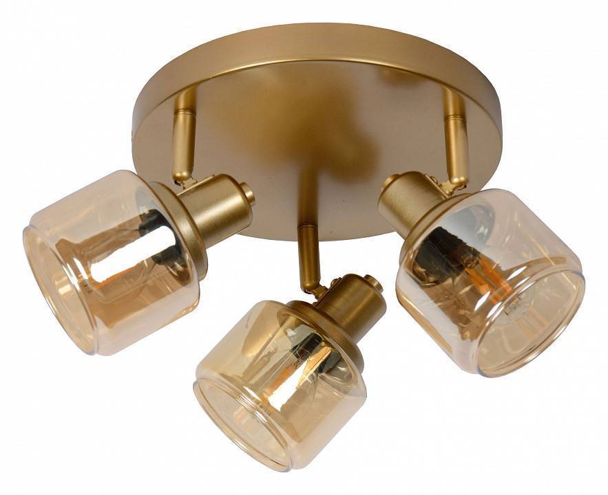 Спот Lucide Bjorn 3xE14 матовое золото 77979/13/02