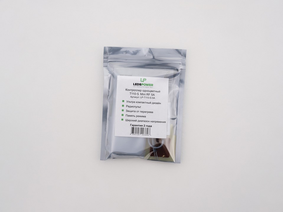 Контроллер-диммер с пультом ДУ LEDS POWER T110-S Mini RF 003696