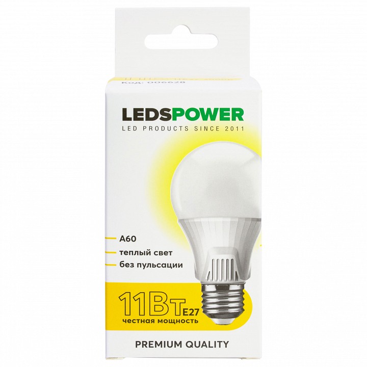 Лампа светодиодная LEDS POWER A60 006628