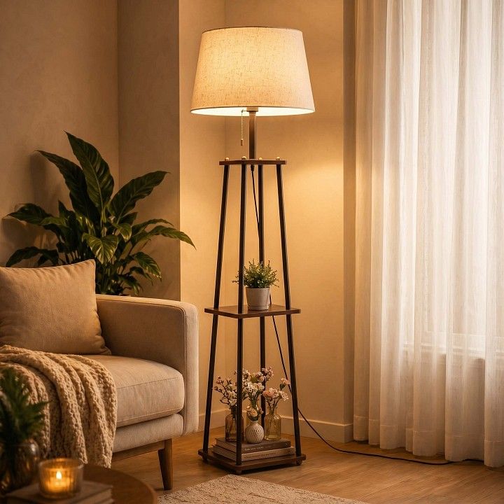 Торшер с полкой Loft it Cara 10574F