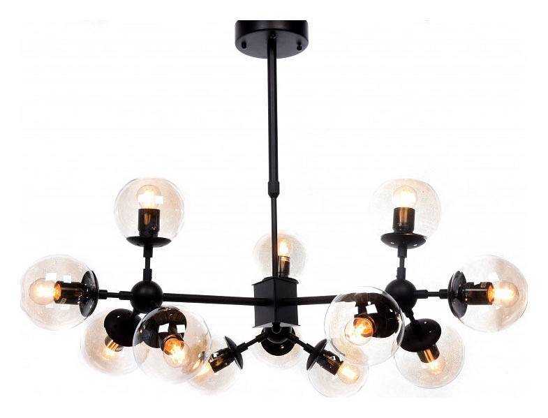 Люстра на штанге Lumina Deco Zodiak LDP 160-12 BK