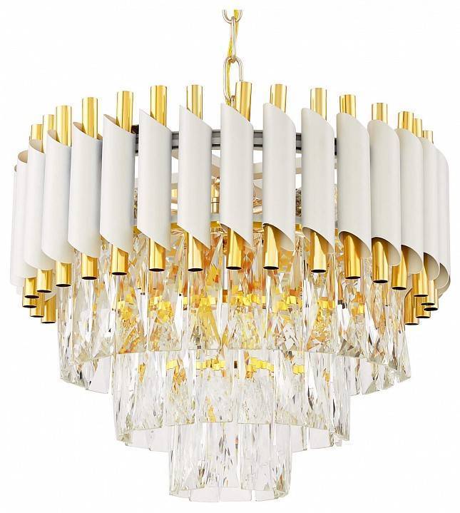 Подвесная люстра Lumina Deco Funneli LDP 6003-400 WT+F.GD