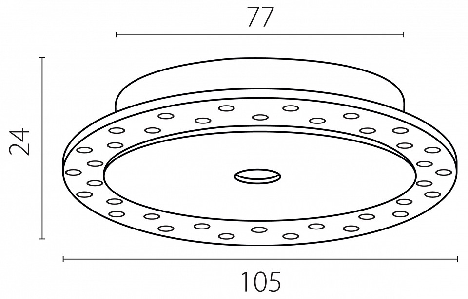 Рамка на 1 светильник Lightstar Spira 074206-02