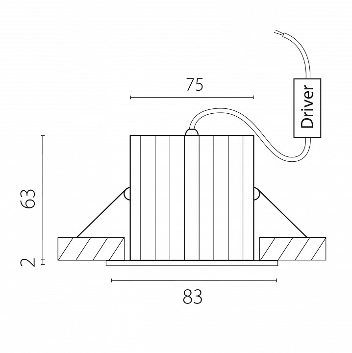 Встраиваемый светильник Lightstar Ciclone 385646