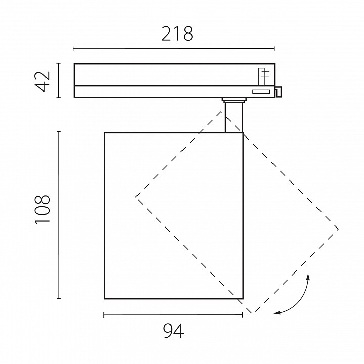 Светильник на штанге Lightstar Alta Base A5446TRIAC