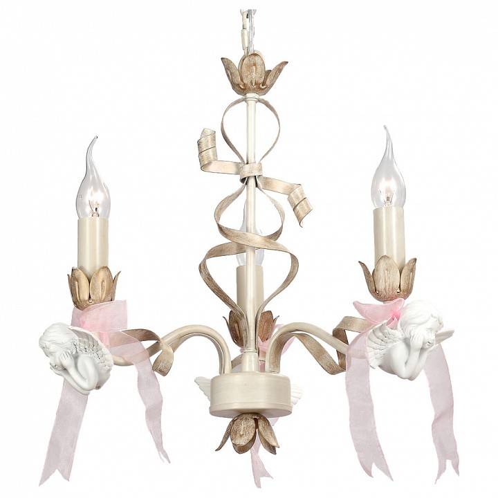 Подвесная люстра Lucia Tucci Angelo 3 лампы слоновая кость ANGELO 147.3 Ivory