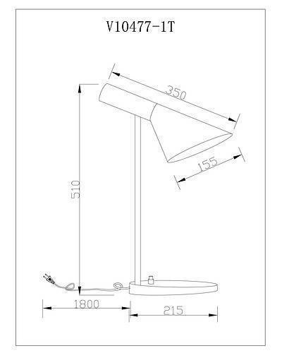 Настольная лампа Moderli Turin V10477-1T