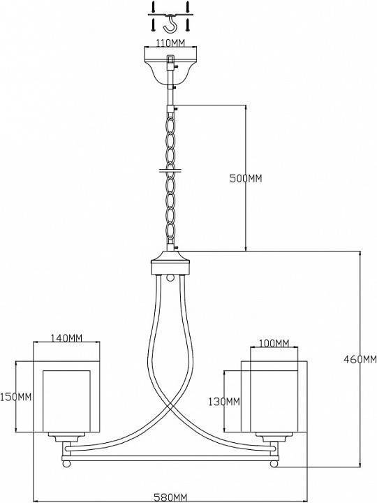 Подвесная люстра Moderli Maximilian V2522-5P