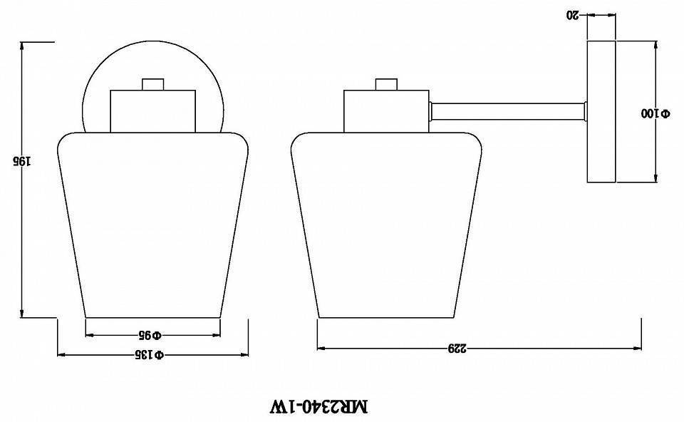 Бра MyFar Mark MR2340-1W