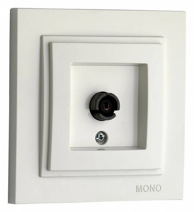 Розетка телевизионная проходная Mono Electric Despina 102-190005-137
