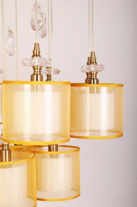 Подвесная люстра Manne Paula PL.5301-(8+4)+5BRshade