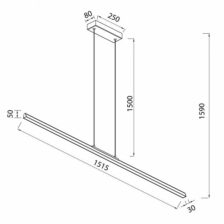 Подвесной светильник Mantra Lineal 8961