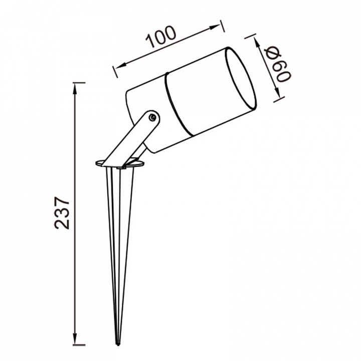 Наземный низкий светильник Mantra QUEBEC 9287