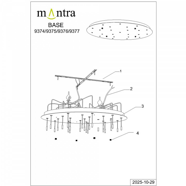 Основание Mantra Modular Light Florones 9376